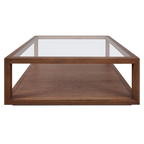 Sadie Oak Square Coffee Table - Walnut