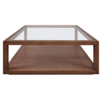 Sutton Oak Square Coffee Table - Walnut