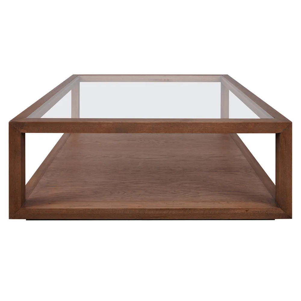Sutton Oak Square Coffee Table - Walnut