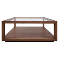 Sadie Oak Square Coffee Table - Walnut