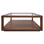 Sadie Oak Square Coffee Table - Walnut