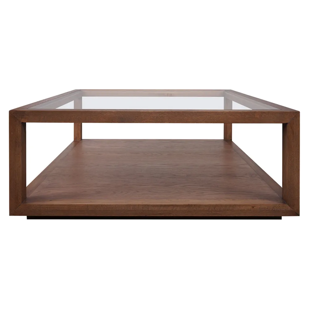 Sutton Oak Square Coffee Table - Walnut