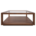 Sutton Oak Square Coffee Table - Walnut