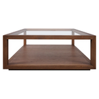 Sutton Oak Square Coffee Table - Walnut