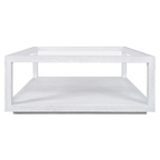 Sadie Oak Square Coffee Table - White
