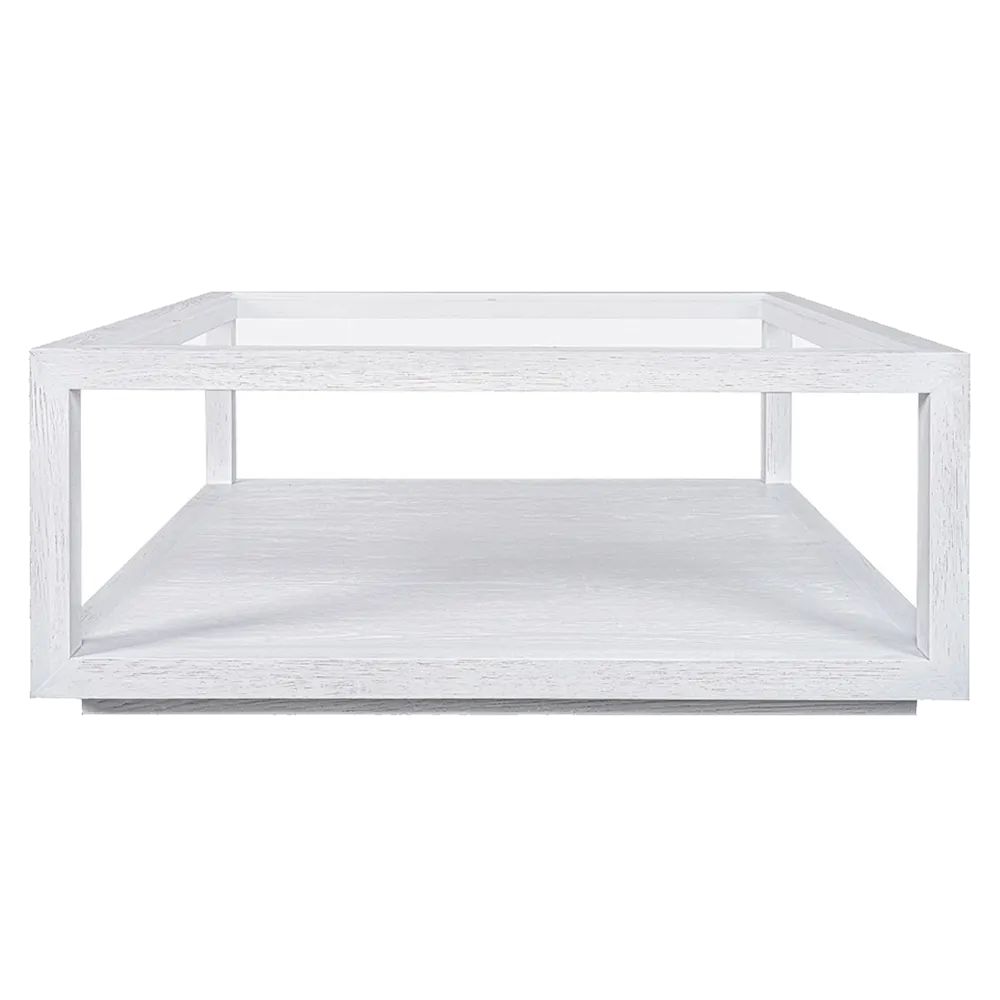 Sadie Oak Square Coffee Table - White
