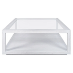Sadie Oak Square Coffee Table - White