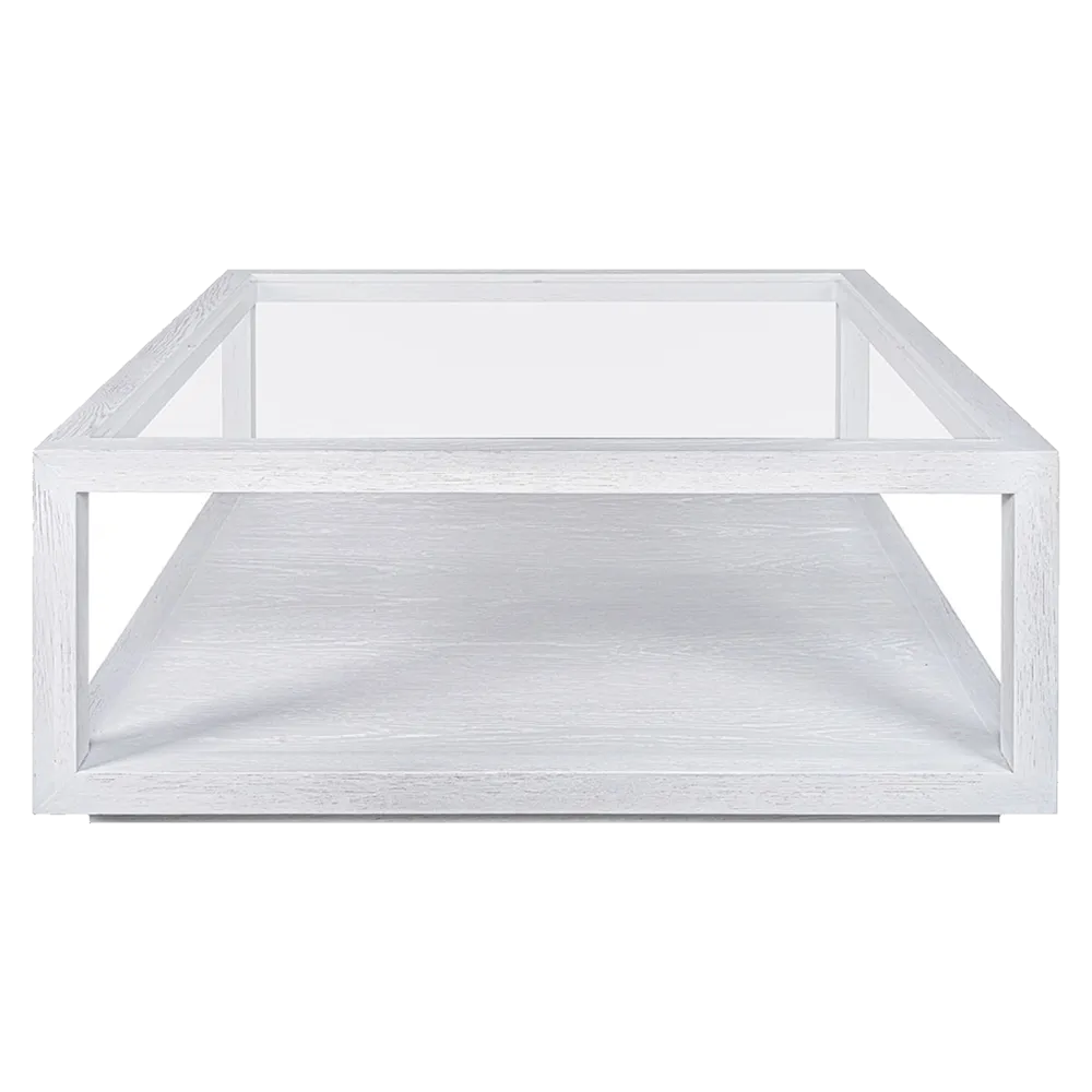 Sadie Oak Square Coffee Table - White