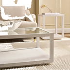 Sadie Oak Square Coffee Table - White