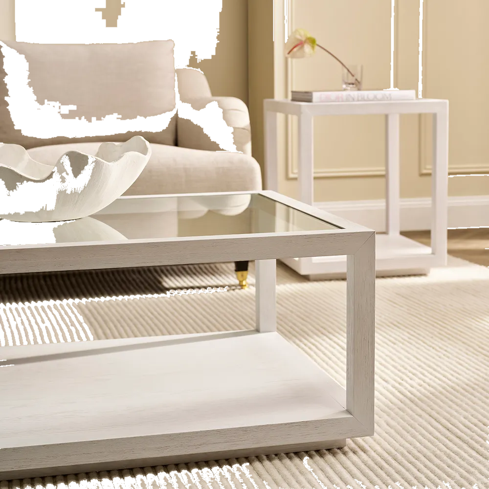 Sadie Oak Square Coffee Table - White
