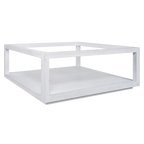 Sutton Oak Square Coffee Table - White