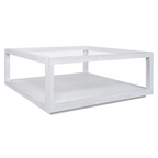 Sadie Oak Square Coffee Table - White