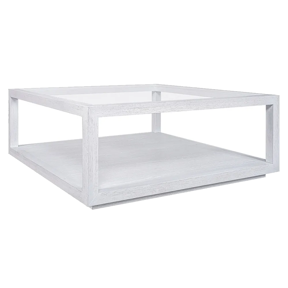 Sadie Oak Square Coffee Table - White