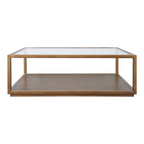 Sadie Rectangle Coffee Table - Antique Gold