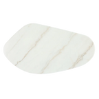 Sterling Ivory Cloud Marble Coffee Table - Large Oak