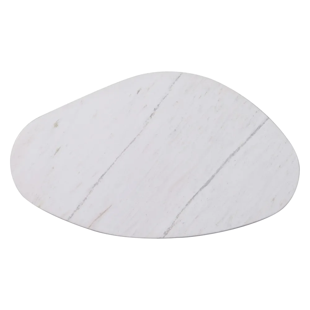 Sterling White Marble Coffee Table - Small Antique Gold
