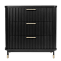 Sophia 3 Drawer Chest - Black