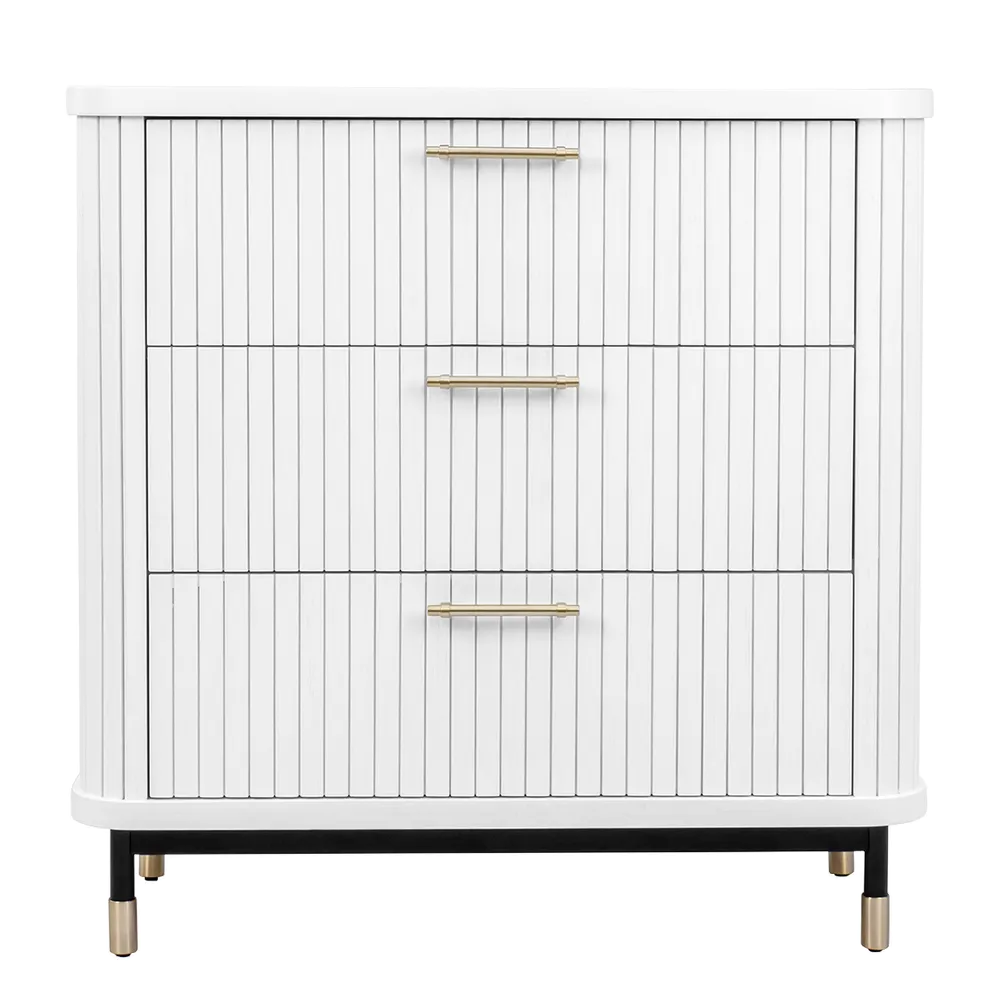 Stirling 3 Drawer Chest - White