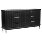 Sophia 6 Drawer Chest - Black
