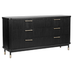 Stirling 6 Drawer Chest - Black
