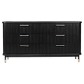 Sophia 6 Drawer Chest - Black