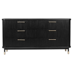 Stirling 6 Drawer Chest - Black