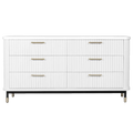 Sophia 6 Drawer Chest - White