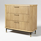 Stirling Oak 3 Drawer Chest - Natural