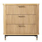 Sophia Oak 3 Drawer Chest - Natural