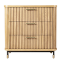 Stirling Oak 3 Drawer Chest - Natural