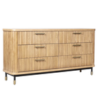Stirling Oak 6 Drawer Chest - Natural