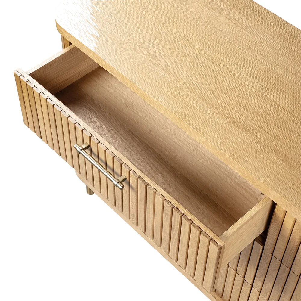 Sophia Oak 6 Drawer Chest - Natural