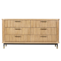 Stirling Oak 6 Drawer Chest - Natural