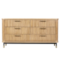 Sophia Oak 6 Drawer Chest - Natural