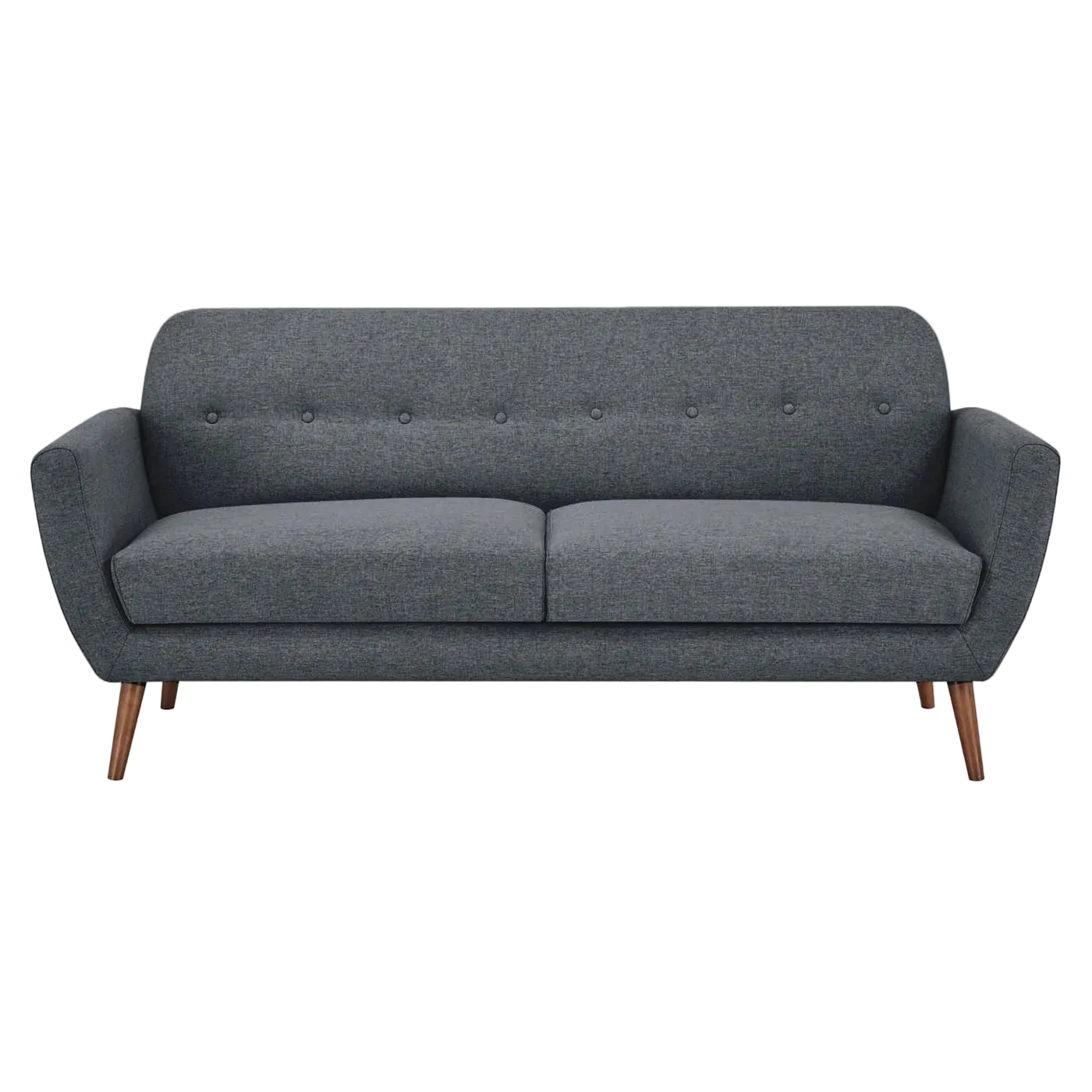 Flevia Fabric Sofa, 3 Seater, Dark Grey