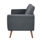 Flevia Fabric Sofa, 3 Seater, Dark Grey