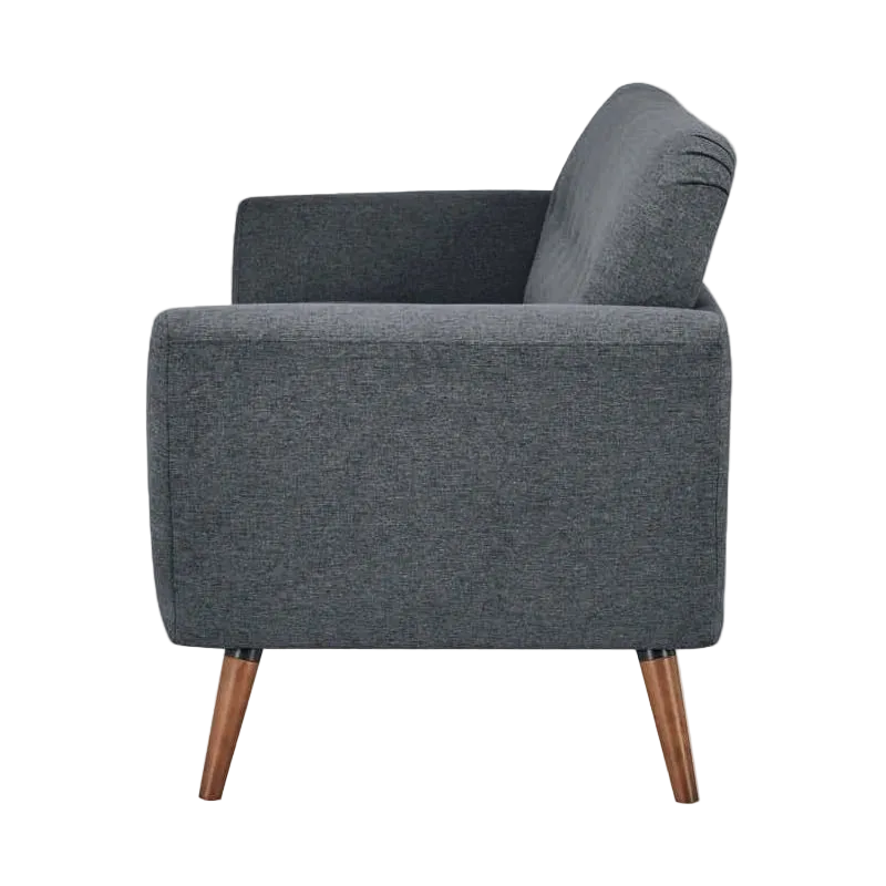 Flevia Fabric Sofa, 3 Seater, Dark Grey