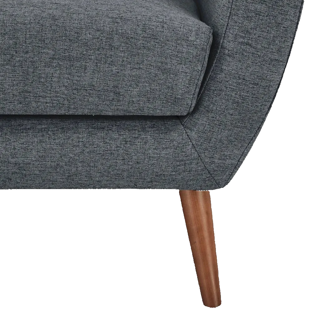 Flevia Fabric Sofa, 3 Seater, Dark Grey