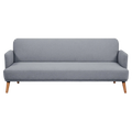 Benholm Fabric Click Clack Sofa Bed, 3 Seater, Light Grey