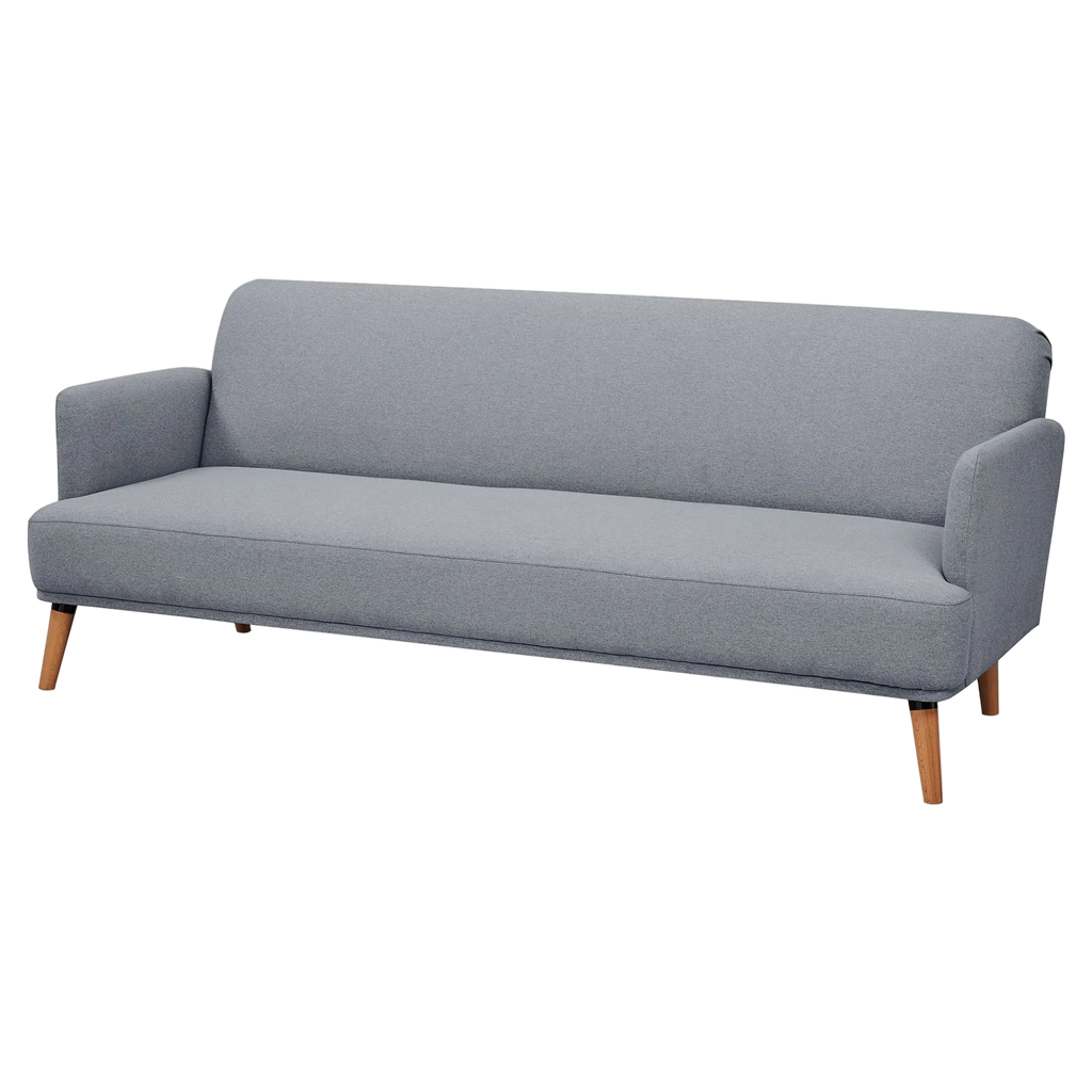 Benholm Fabric Click Clack Sofa Bed, 3 Seater, Light Grey