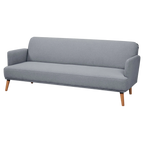 Benholm Fabric Click Clack Sofa Bed, 3 Seater, Light Grey