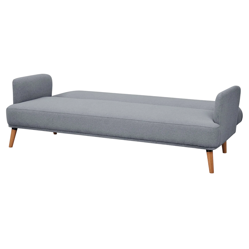 Benholm Fabric Click Clack Sofa Bed, 3 Seater, Light Grey