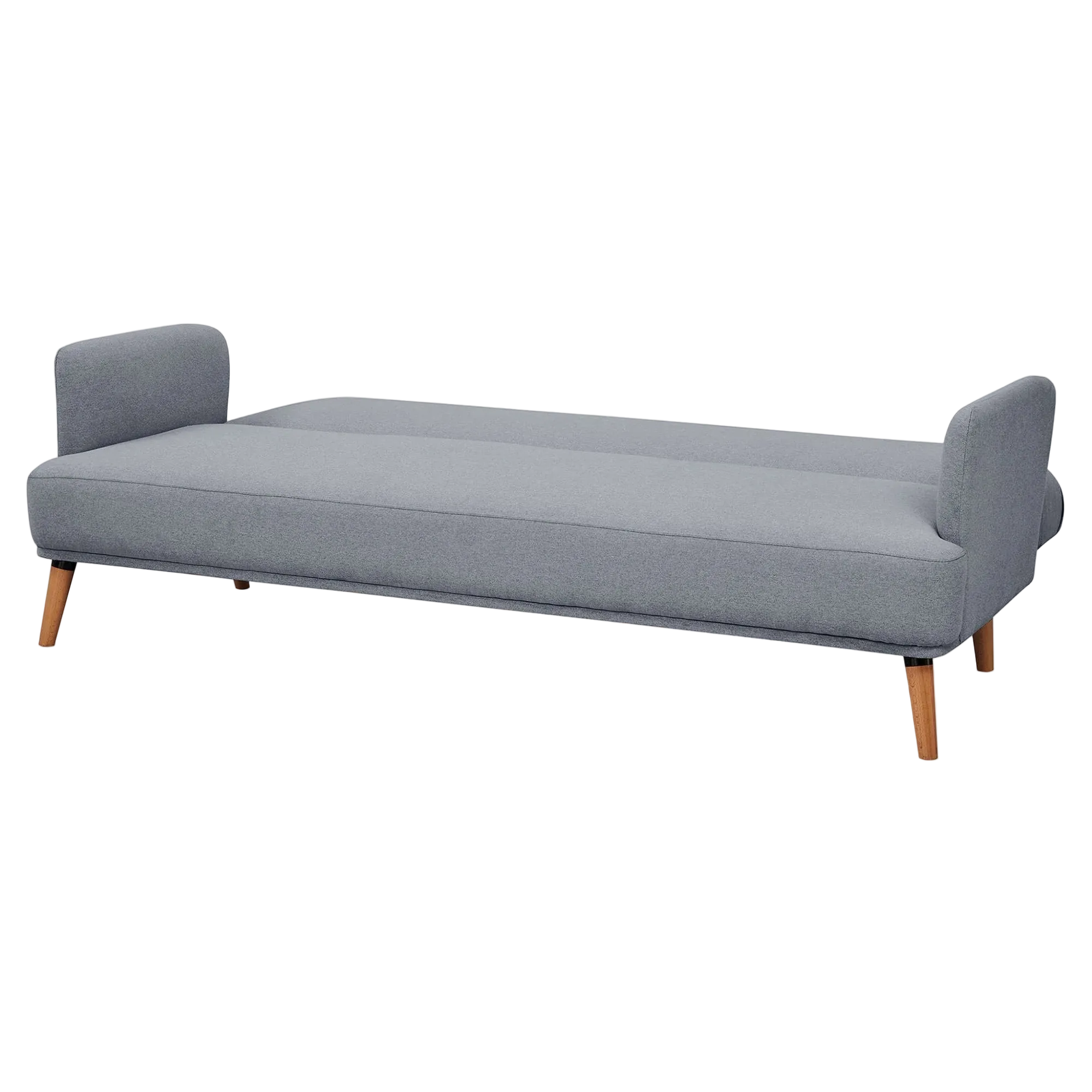 Benholm Fabric Click Clack Sofa Bed, 3 Seater, Light Grey