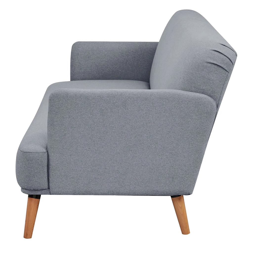 Benholm Fabric Click Clack Sofa Bed, 3 Seater, Light Grey