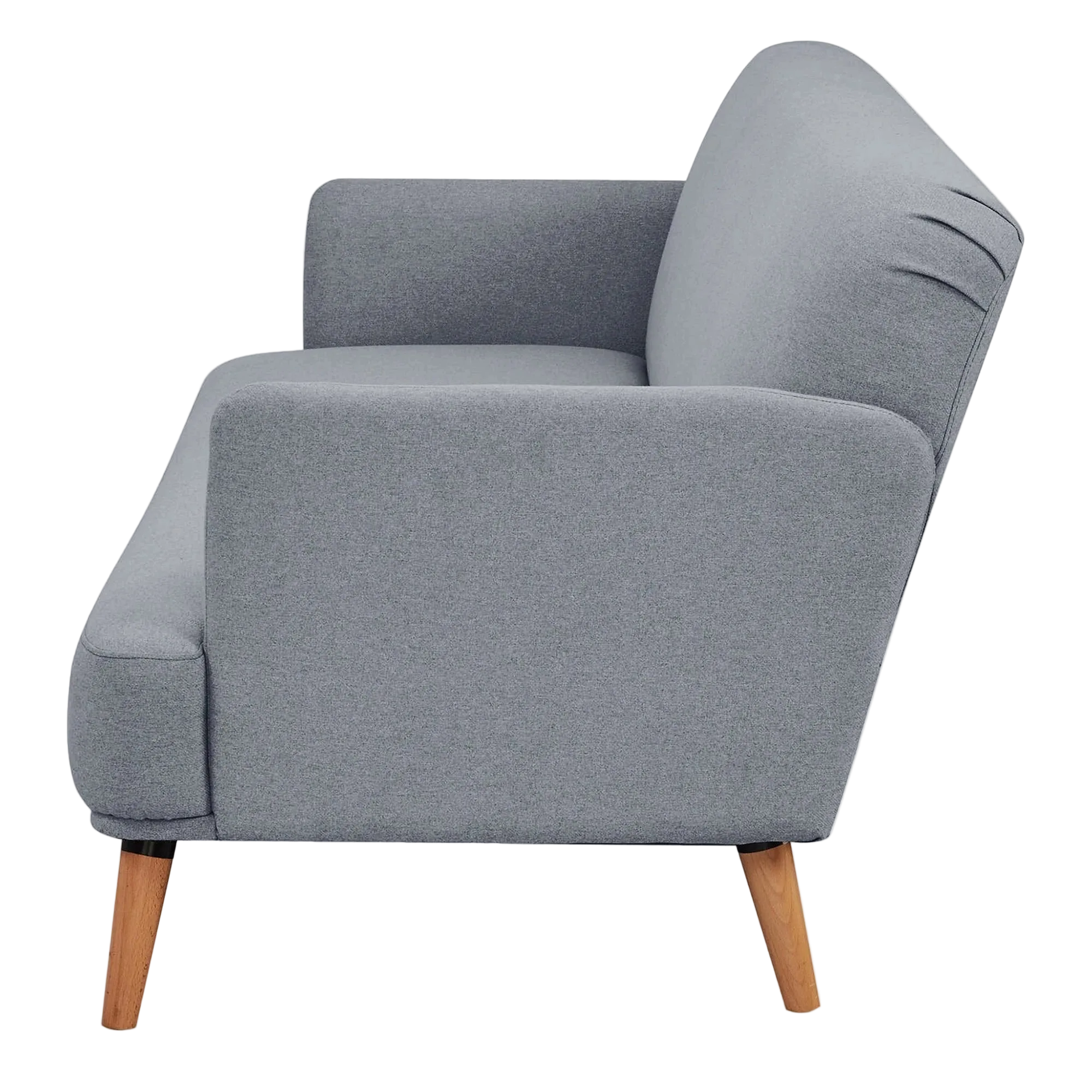 Benholm Fabric Click Clack Sofa Bed, 3 Seater, Light Grey