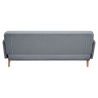 Benholm Fabric Click Clack Sofa Bed, 3 Seater, Light Grey
