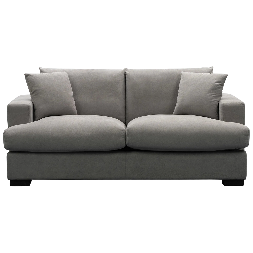 Bernardo Fabric Sofa, 2 Seater, Light Grey