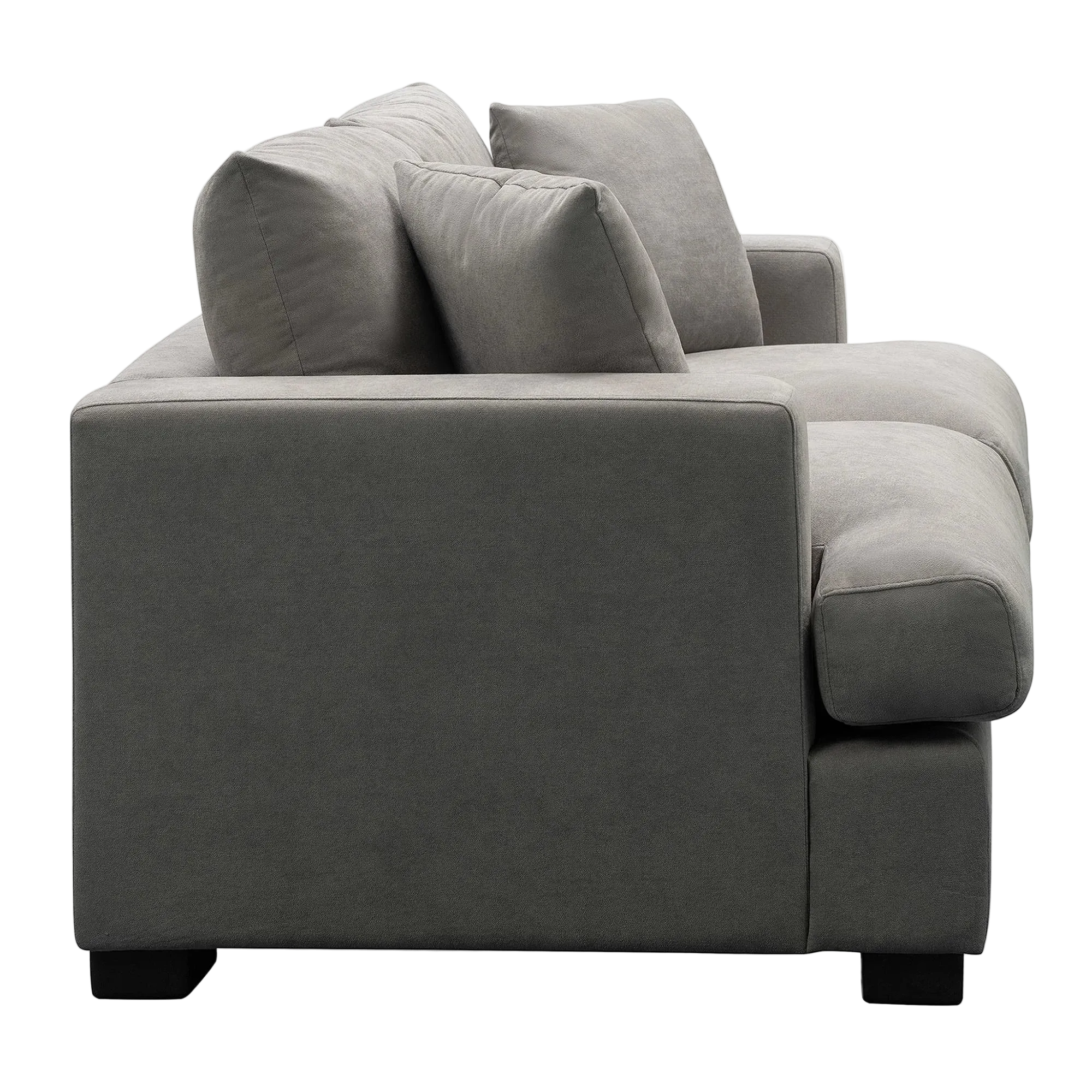 Bernardo Fabric Sofa, 2 Seater, Light Grey