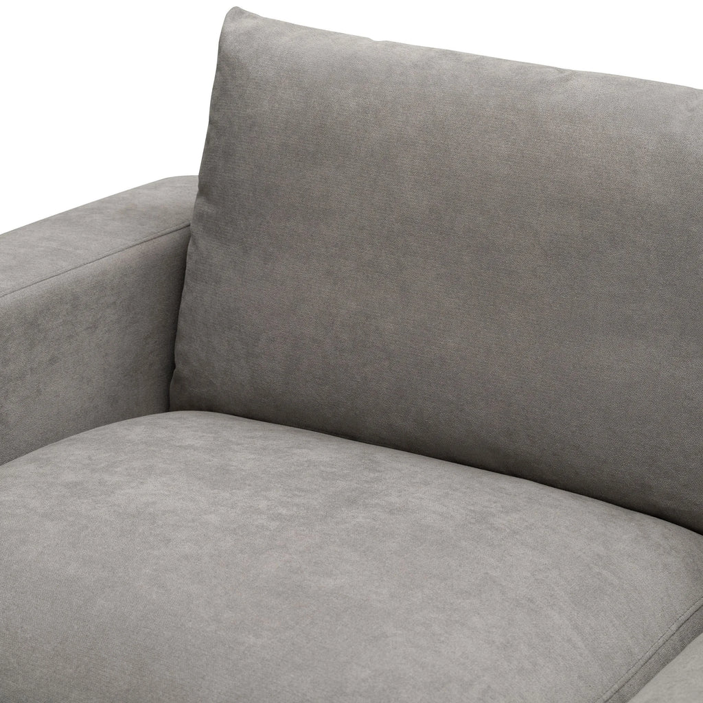 Bernardo Fabric Sofa, 2 Seater, Light Grey