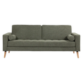 Wyatt Fabric Sofa, 3 Seater, Olive